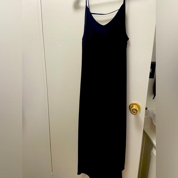 LUSH small black slip dress double layered high low $44 - Picture 1 of 8